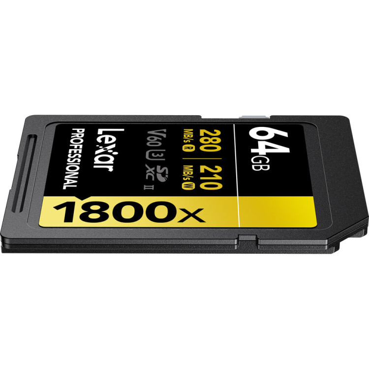 Cartão SDXC Lexar Gold Series UHS-II 64GB - 280MB/s (V60)