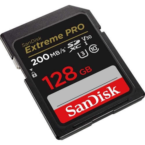 Cartão SDXC SanDisk Extreme PRO UHS-I 128GB - 200MB/s (V30)