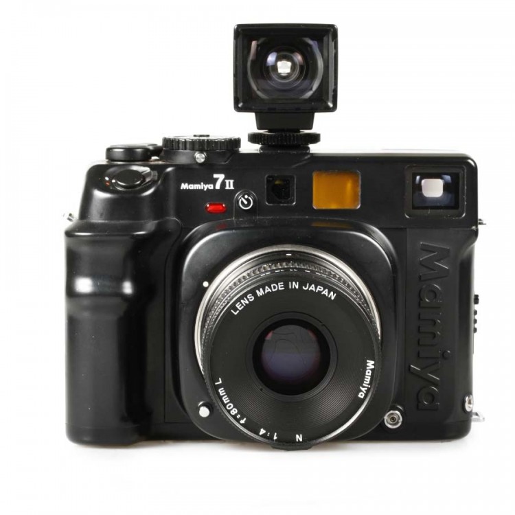 Câmera analógica médio-formato Mamiya 7 II kit com 3 lentes - USADA
