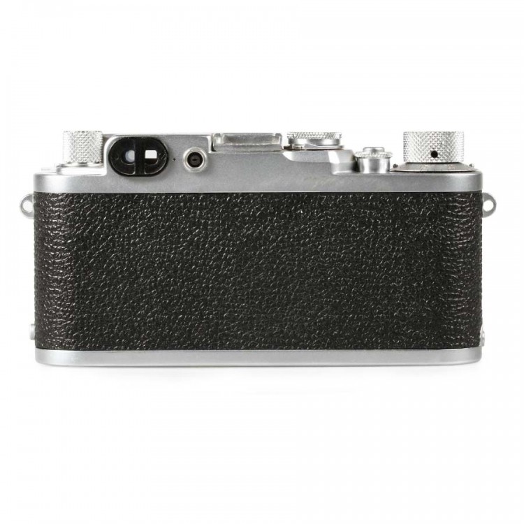 Câmera analógica 35mm Leica III F (Red Dial) com lente Elmar 50mm f3.5 - USADA