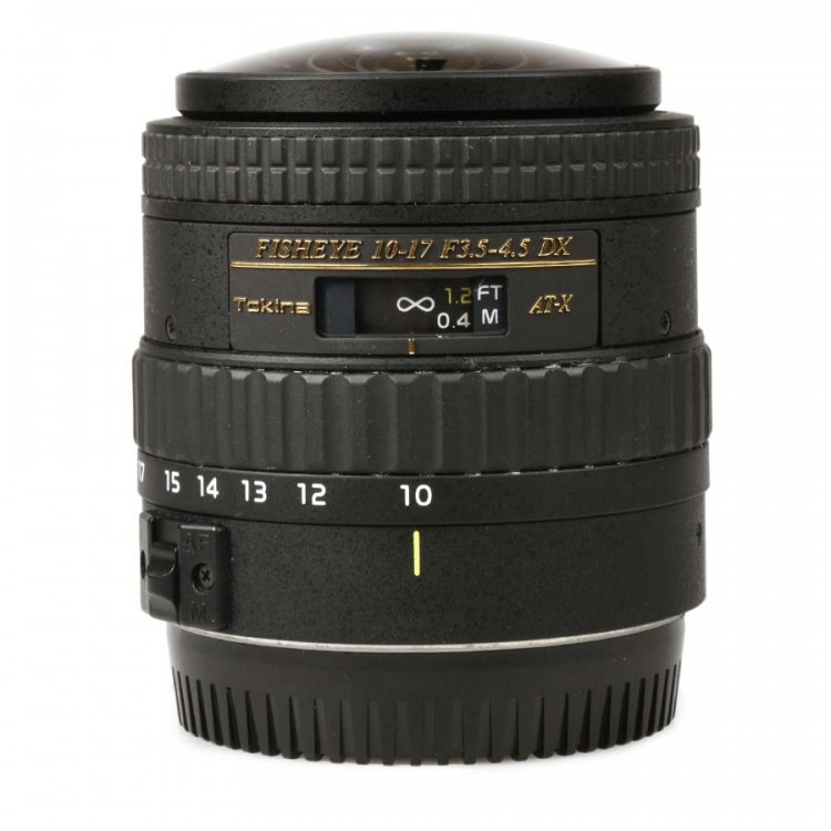 Objetiva Tokina AT-X 10-17mm Fisheye f3.5-4.5 (Canon EF) - USADO