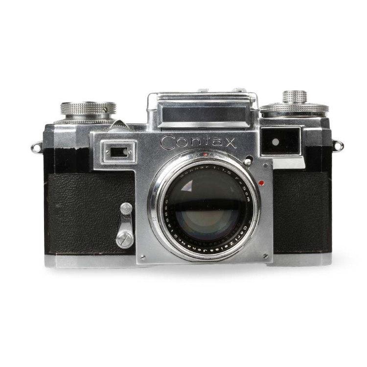 Câmera analógica 35mm Contax IIIA com lente Carl Zeiss Jena 50mm f1.5 - USADO