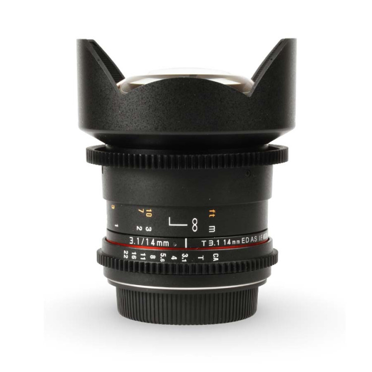 Objetiva Samyang 14mm T3.1 VDSLRII Cine (Canon EF) - USADO
