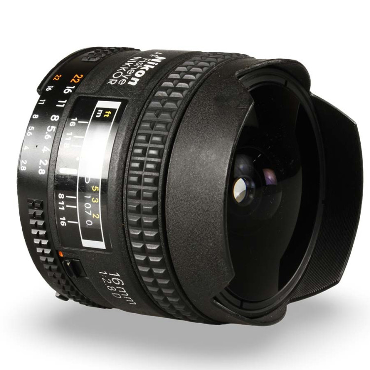 Objetiva Nikon AF NIKKOR 16mm Fisheye f2.8D - USADO