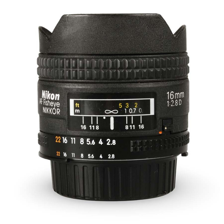 Objetiva Nikon AF NIKKOR 16mm Fisheye f2.8D - USADO