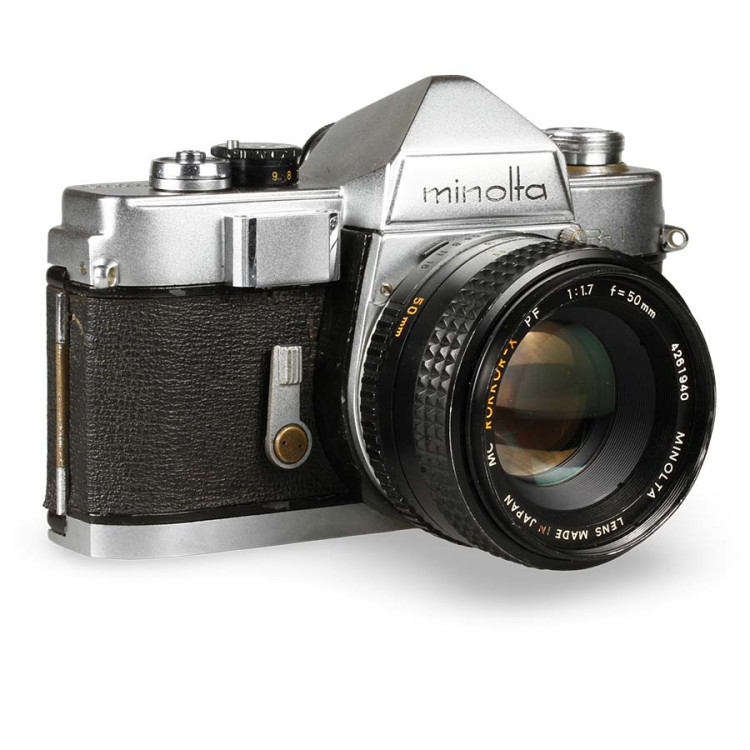 Câmera analógica 35mm Minolta SR-1 com lente 50mm f1.7 - USADO