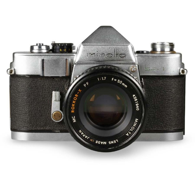 Câmera analógica 35mm Minolta SR-1 com lente 50mm f1.7 - USADO