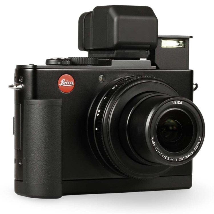 Câmera compacta avançada Leica D-Lux 6 com visor EVF 3 e empunhadura  - USADA 