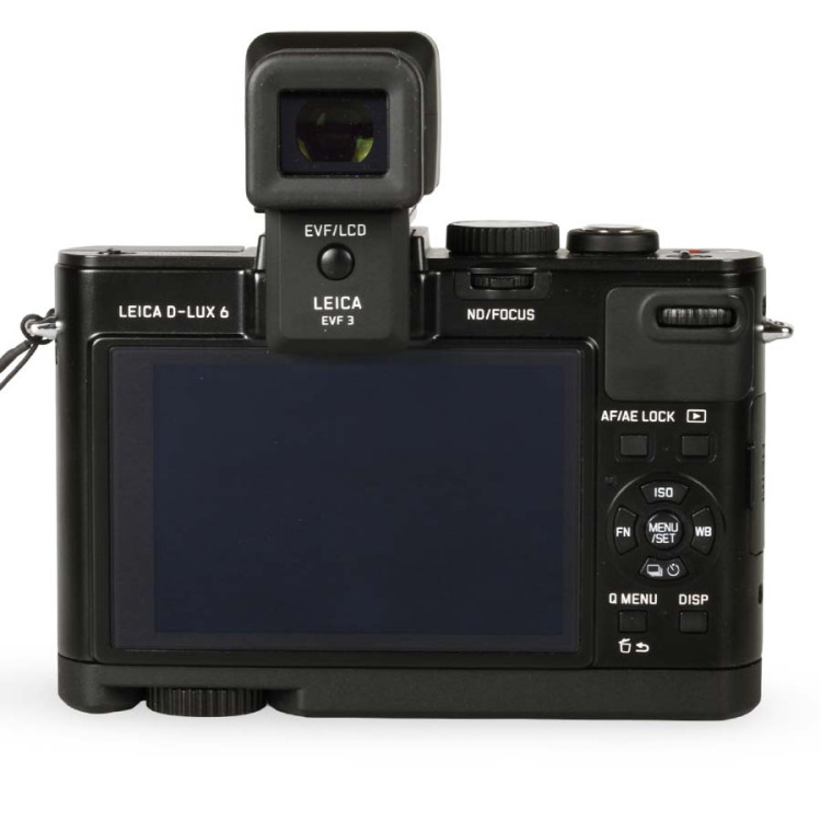 Câmera compacta avançada Leica D-Lux 6 com visor EVF 3 e empunhadura  - USADA 