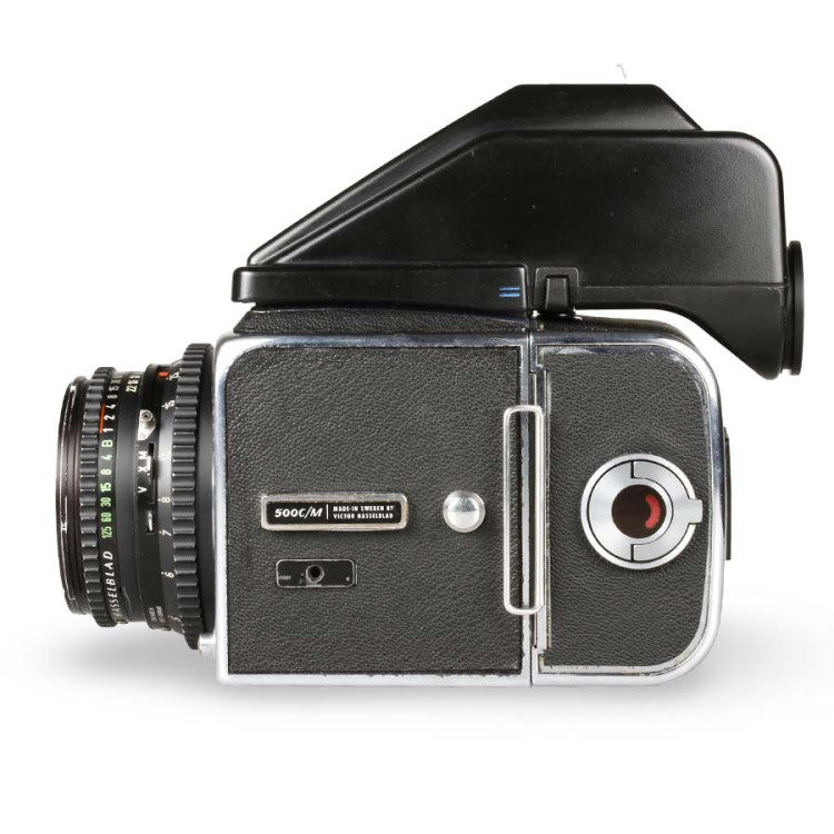 Câmera analógica médio formato Hasselblad 500CM com objetiva Planar 80mm f2.8 - USADO