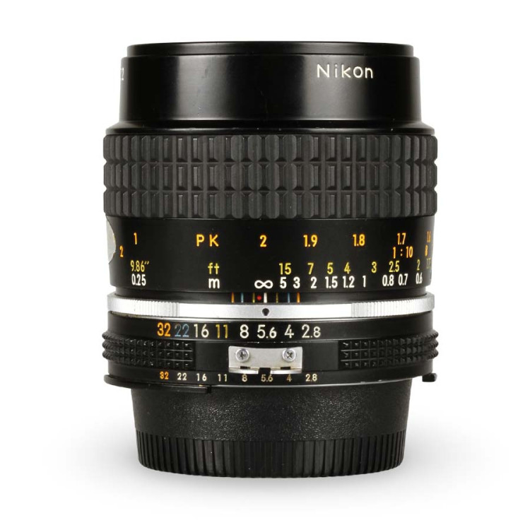 Objetiva Nikon AI-S Micro-NIKKOR 55mm f2.8 - USADO