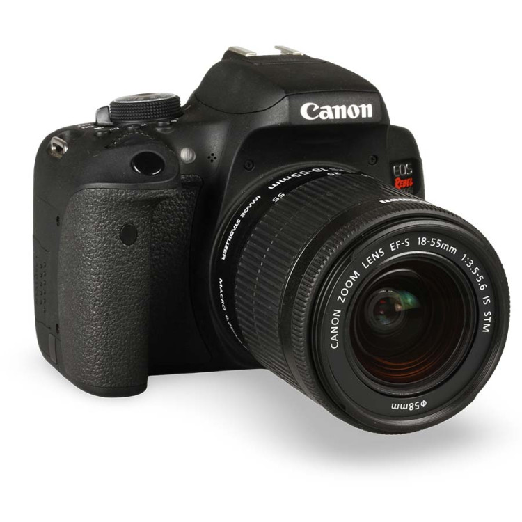 Câmera DSLR Canon EOS Rebel T6i com lente 18-55mm IS STM - USADO (5.415 disparos)