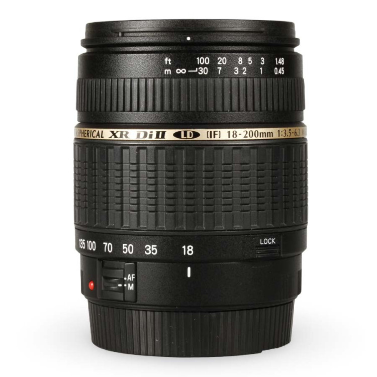 Objetiva Tamron AF 18-200mm f3.5-6.3 Macro ASPH XR Di II LD (Canon EF) - USADO