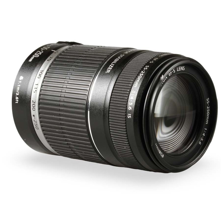 Objetiva Canon EF-S 55-250mm f4-5.6 IS - USADA