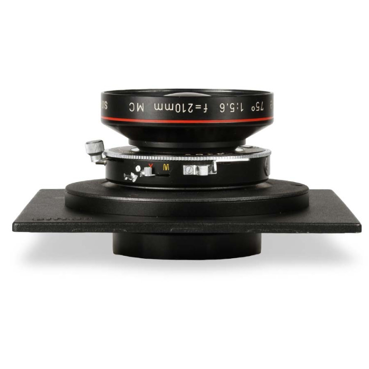 Objetiva Sinaron SE 75° 210mm f5.6 MC com obturador Copal n° 1 - USADO