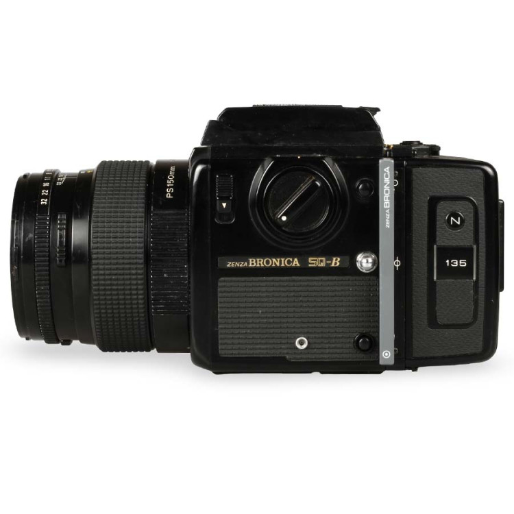 Câmera analógica médio formato Zenza Bronica SQ-B com lente 150mm f4 + brindes - USADO