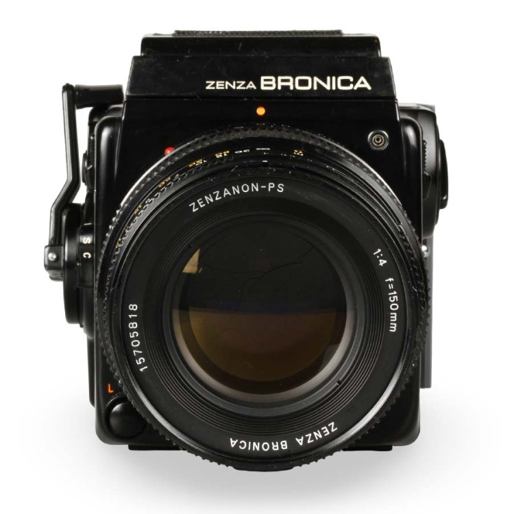 Câmera analógica médio formato Zenza Bronica SQ-B com lente 150mm f4 + brindes - USADO