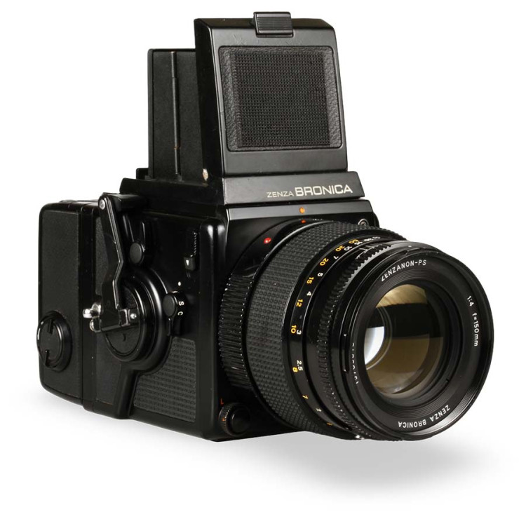 Câmera analógica médio formato Zenza Bronica SQ-B com lente 150mm f4 + brindes - USADO