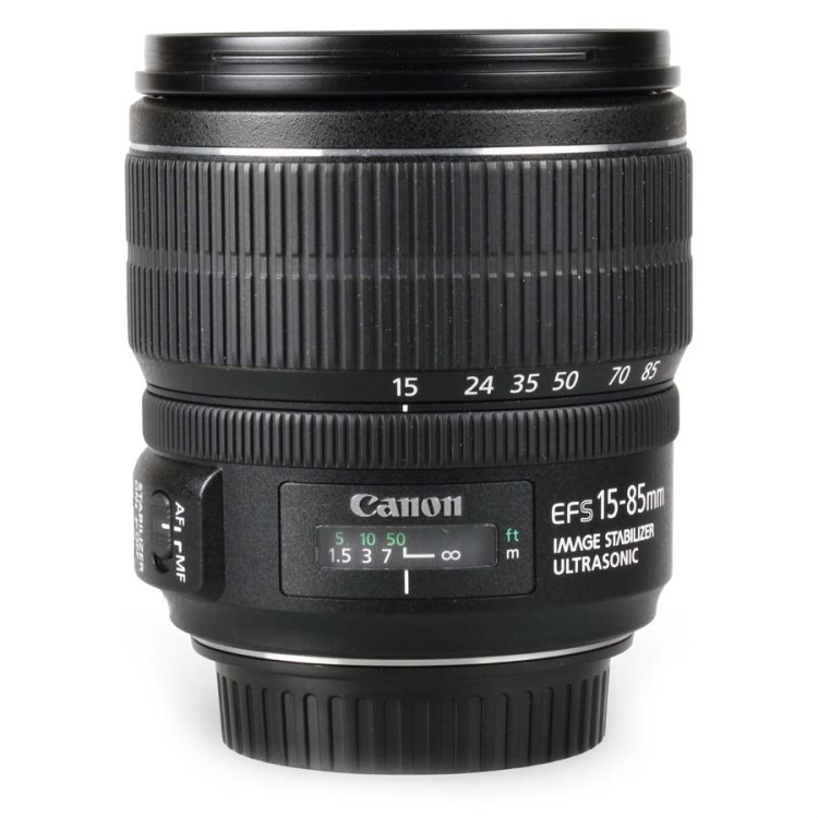 Objetiva Canon EF-S 15-85mm f3.5-5.6 IS USM - USADA