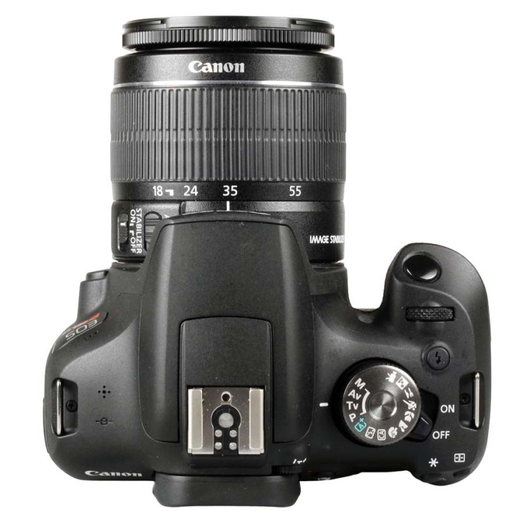 Câmera DSLR Canon EOS Rebel T7+ Plus com lente 18-55mm IS II - USADO (397 disparos)