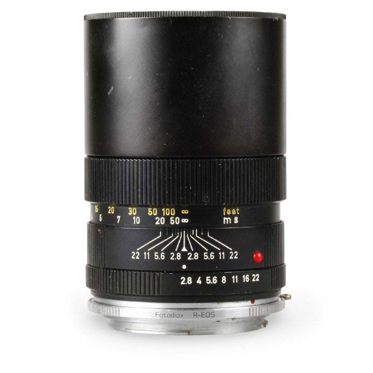 Objetiva Leica Elmarit-R 135mm f2.8 (com adaptador para Canon EF) - USADA