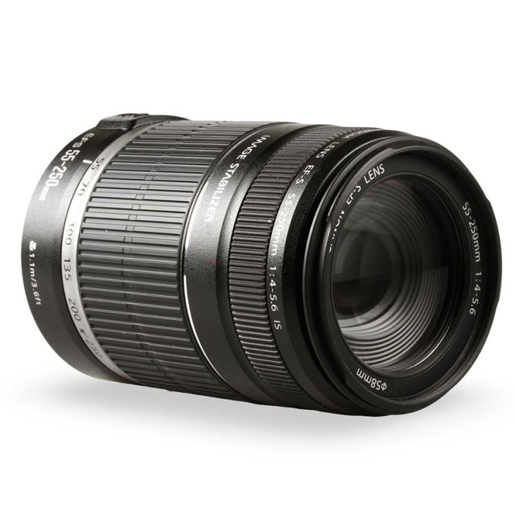 Objetiva Canon EF-S 55-250mm f4-5.6 IS - USADO
