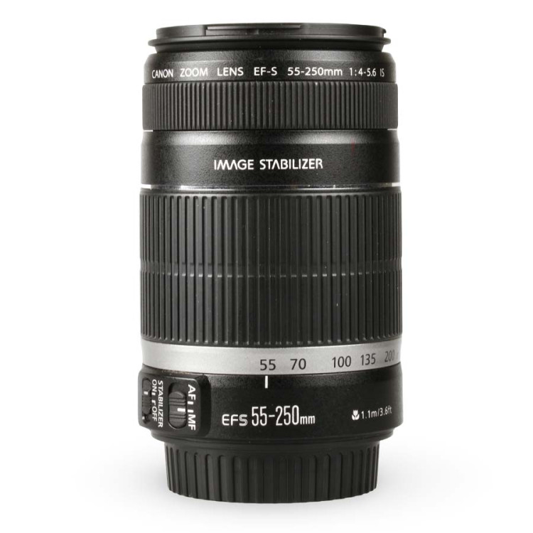 Objetiva Canon EF-S 55-250mm f4-5.6 IS - USADO