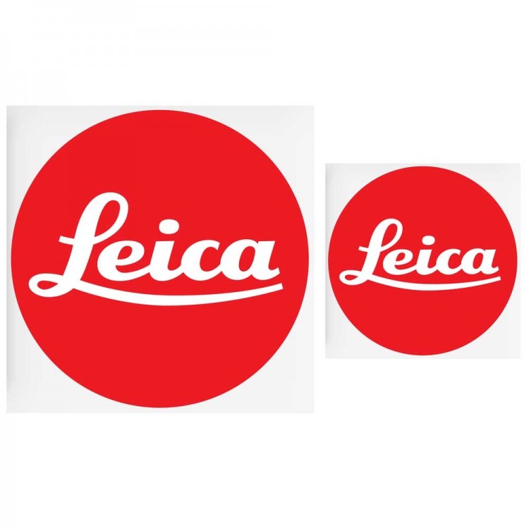 Conjunto de adesivos com logotipo Leica