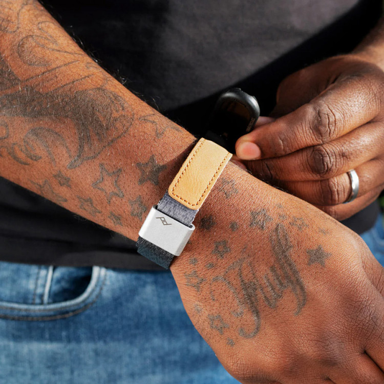 Alça de pulso Peak Design Cuff CF-AS-3 com sistema de liberação rápida (CINZA)