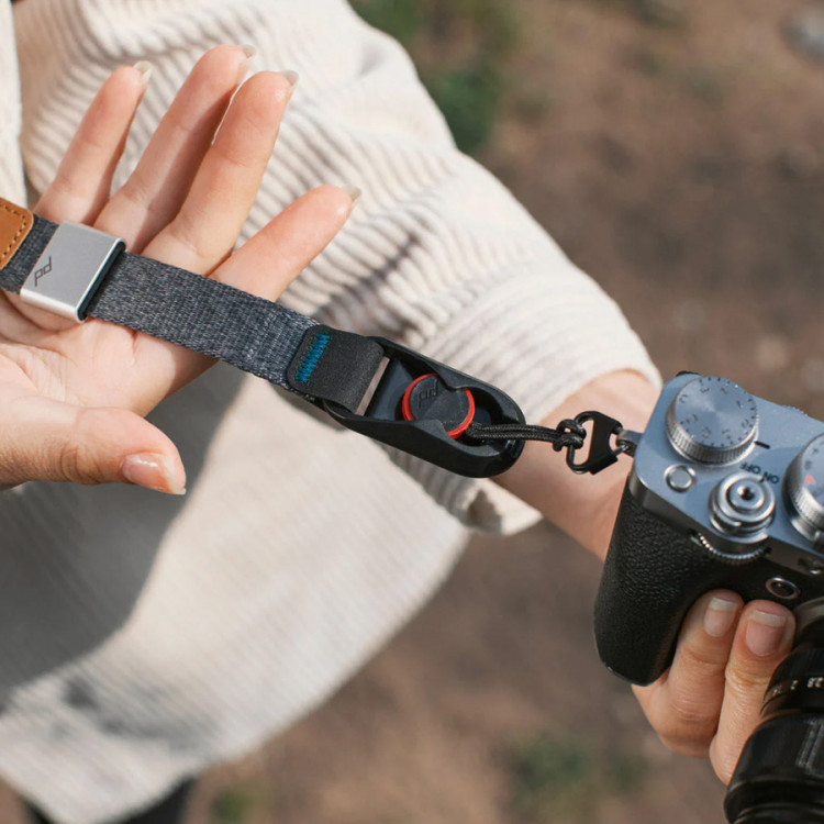 Alça de pulso Peak Design Cuff CF-AS-3 com sistema de liberação rápida (CINZA)