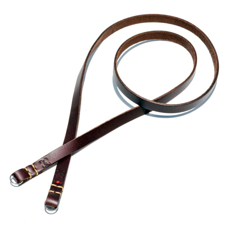 Alça de pescoço luxLLi PSC-01 em couro legítimo para câmera fotográfica (marrom)