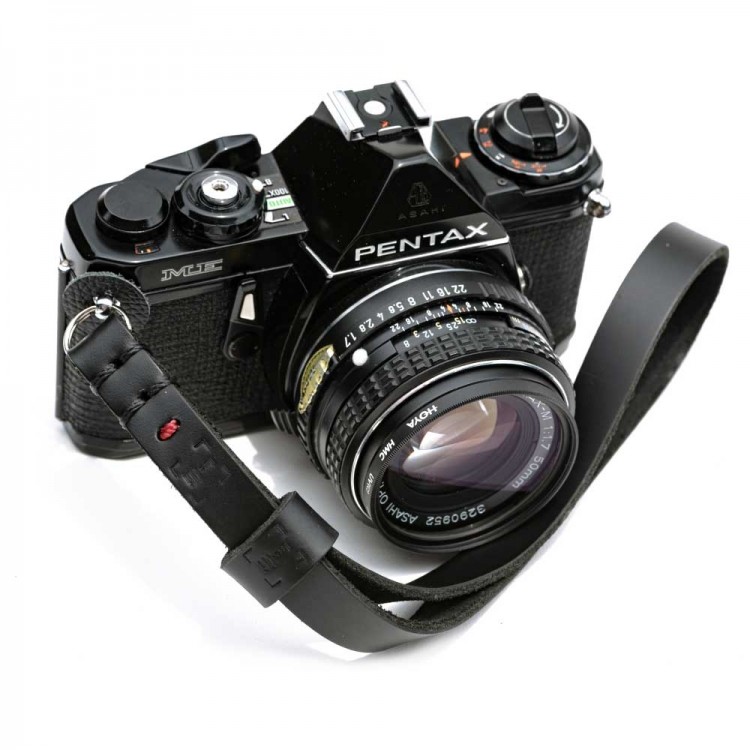 Alça de pulso luxLLi PLS-01 em couro legítimo para câmera fotográfica (preto)