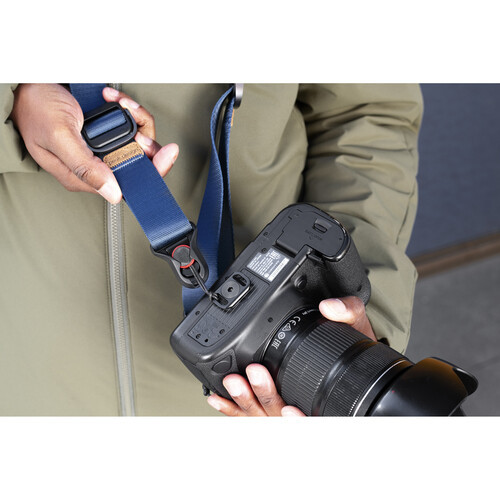 Alça de pescoço Peak Design Slide Lite SLL-MN-3 com sistema de liberação rápida (AZUL)