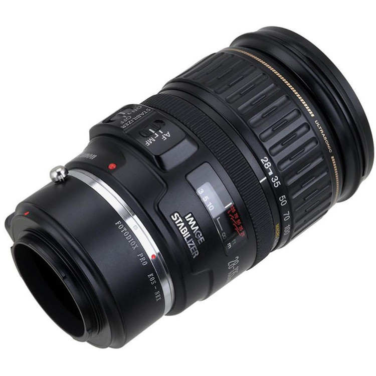 Anel Adaptador Fotodiox PRO FOPNEXACE (Lente Canon EF / EF-S em câmera Sony E)