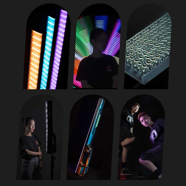 Bastão de LED RGB Yongnuo YN660LED com 2 baterias F550 e carregador duplo