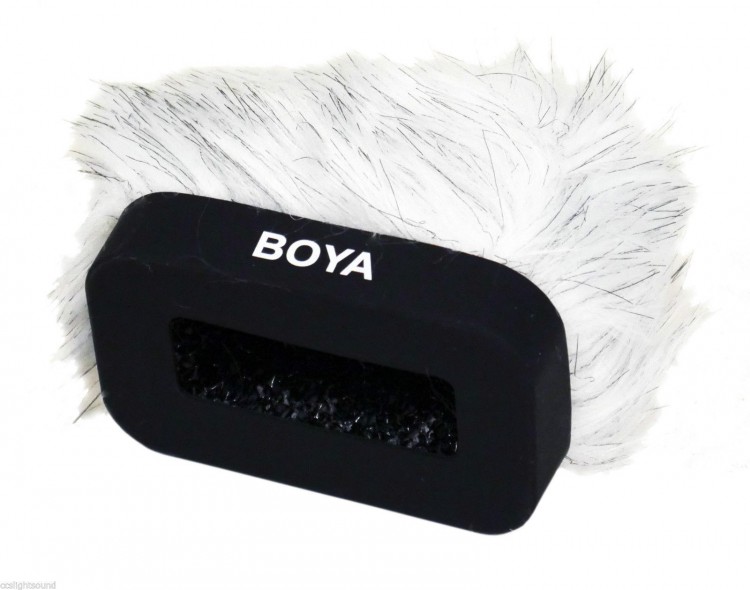 Protetor de vento felpudo Boya BY-P10 para gravador de áudio