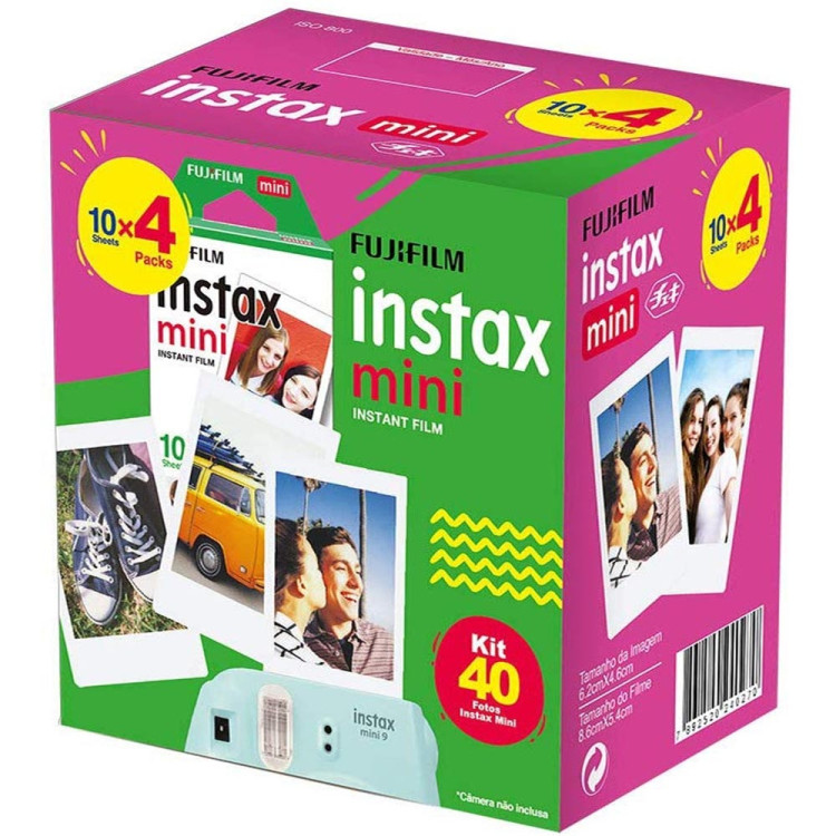 Câmera Instantânea Fujifilm Instax mini 41 com pacote de 40 fotos