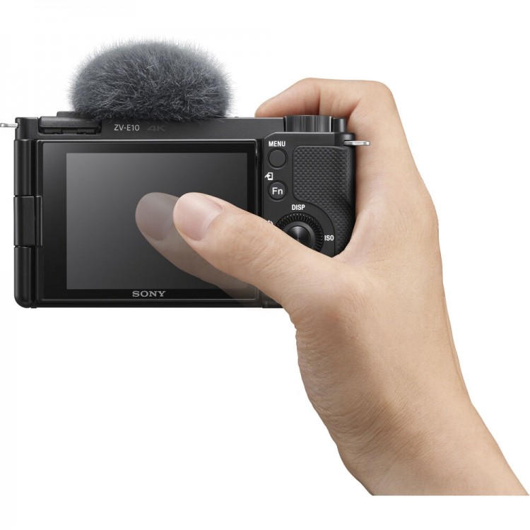 Câmera mirrorless Sony ZV-E10 com lente PZ E 16-50mm OSS