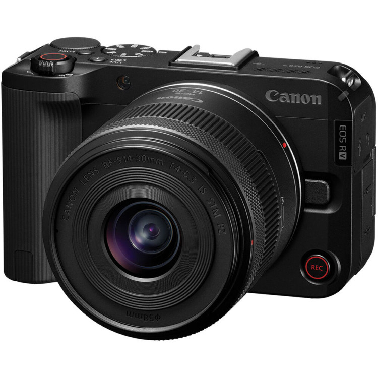 Câmera mirrorless Canon EOS R50V com RF-S 14-30mm IS STM PZ