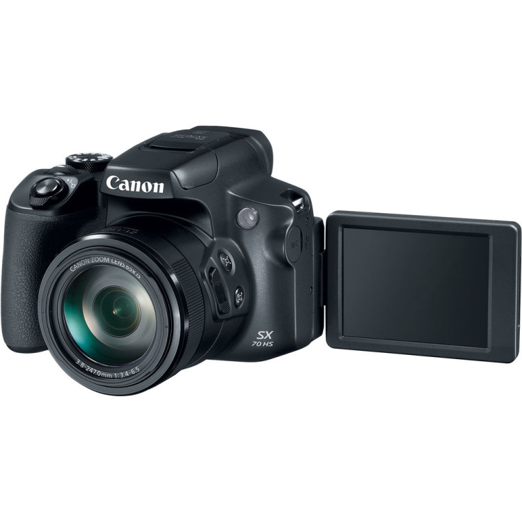 Câmera superzoom Canon PowerShot SX70 HS com zoom óptico de 65x