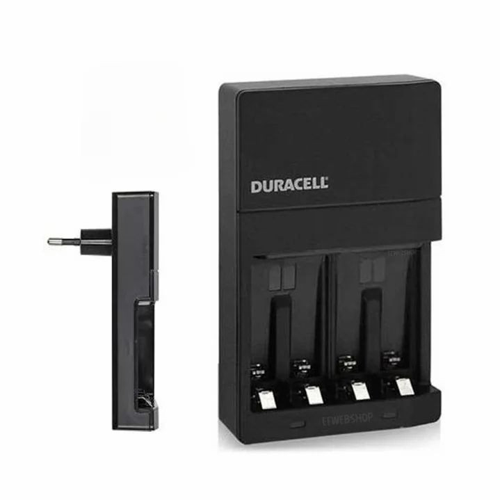 Carregador de pilhas Duracell com 4 pilhas AA 2500mAh (CEF14BR4)
