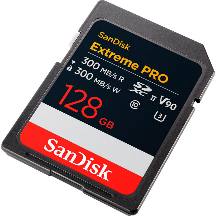 Cartão SDXC SanDisk Extreme PRO UHS-II 128GB - 300MB/s (V90)
