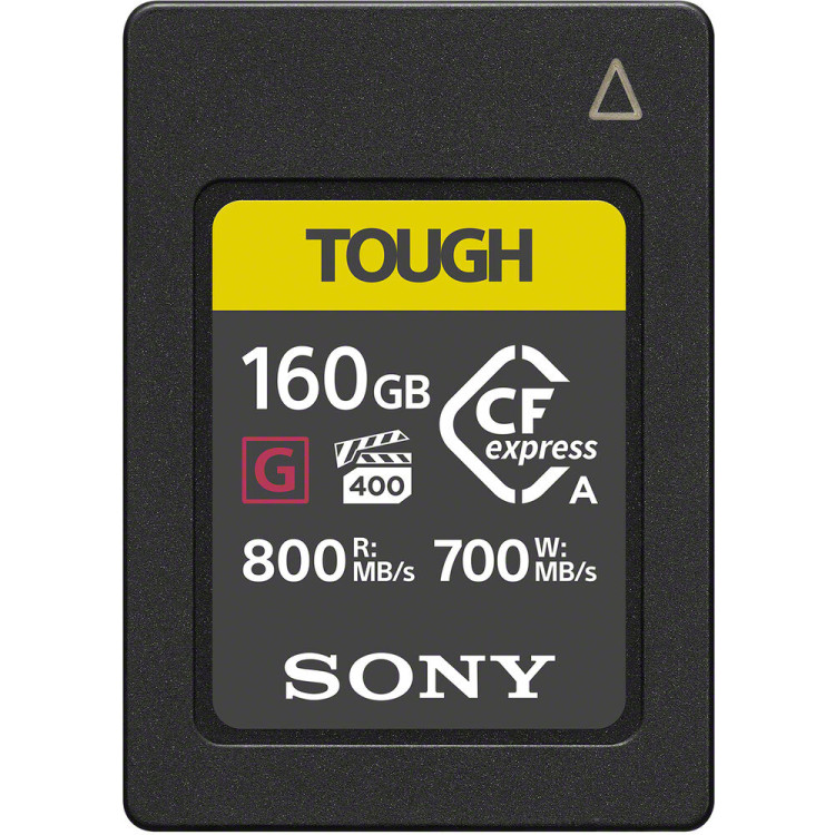 Cartão CFexpress Tipo A Sony TOUGH Série G 160GB CEA-G160T - 800MB/s