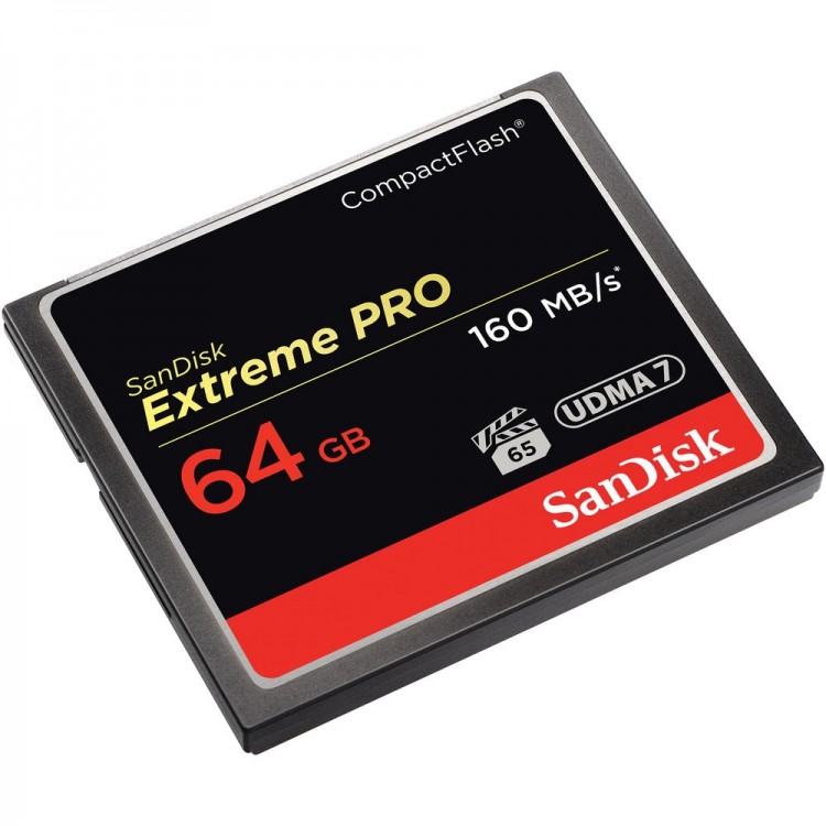 Cartão Compact Flash Sandisk Extreme PRO 64GB - 160MB/s