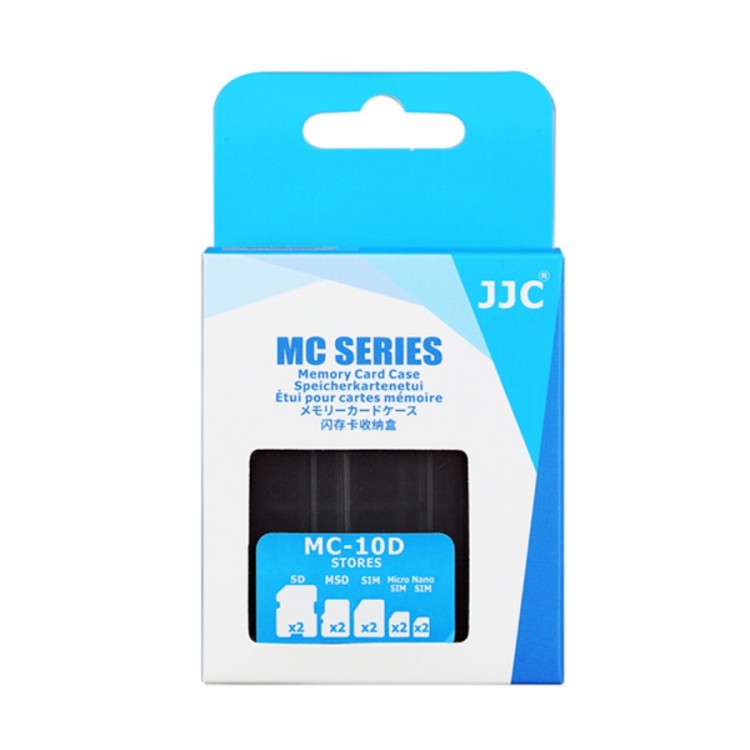 Estojo rígido JJC MC-10D para cartão de memória SD, microSD e SIM