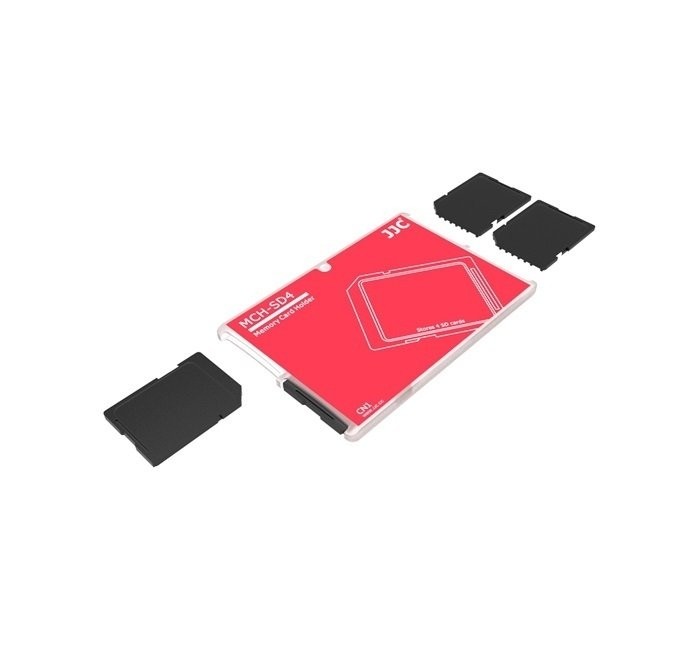 Estojo JJC MCH-SD4CN para cartão de memória - acomoda 4 cartões SD