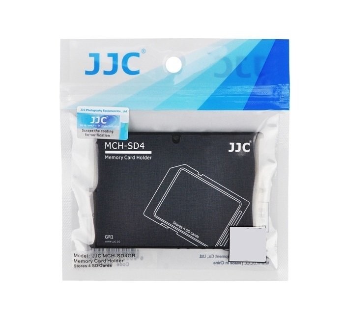 Estojo JJC MCH-SD4GR para cartão de memória - acomoda 4 cartões SD