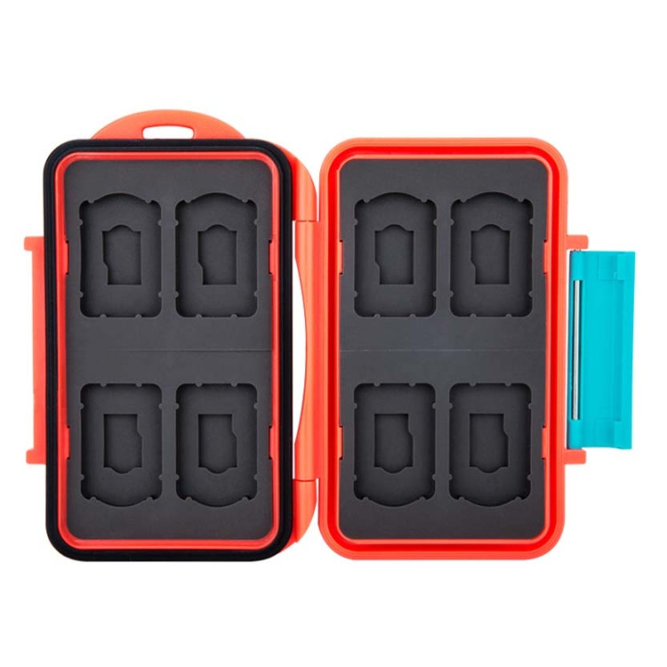 Estojo rígido JJC MC-NSMSD16 para cartucho de Nintendo Switch e cartão microSD (Laranja)