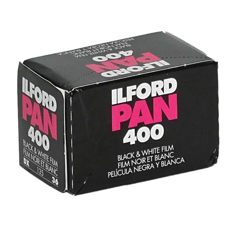 Filme fotográfico 35mm Ilford PAN 400 ISO 400 Preto e Branco 36 poses