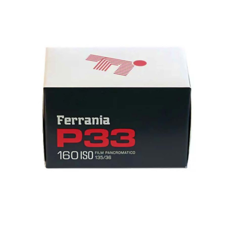 Filme fotográfico 35mm Ferrania P33 ISO 160 Preto e Branco 36 poses